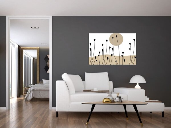Kép - Grafikus rét N⁰2 (90x60 cm)