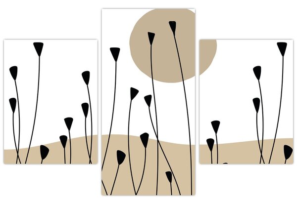 Kép - Grafikus rét N⁰2 (90x60 cm)