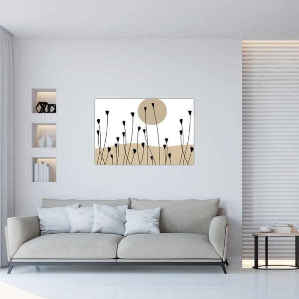 Kép - Grafikus rét N⁰2 (90x60 cm)