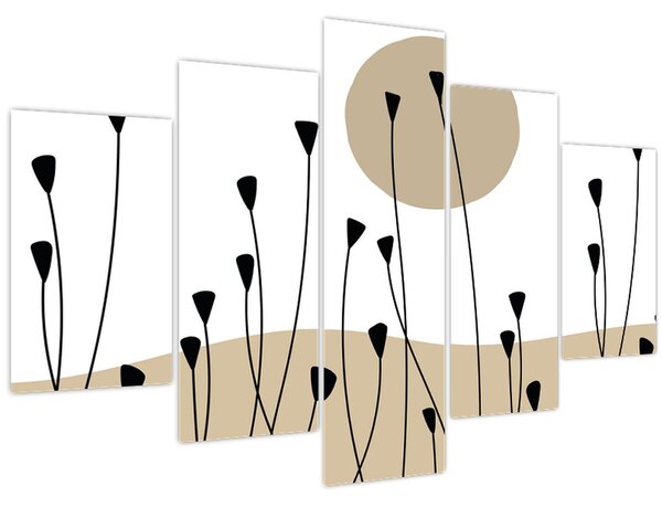 Kép - Grafikus rét N⁰2 (150x105 cm)