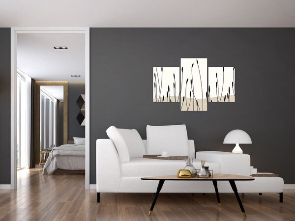 Kép - Grafikus rét N⁰3 (90x60 cm)