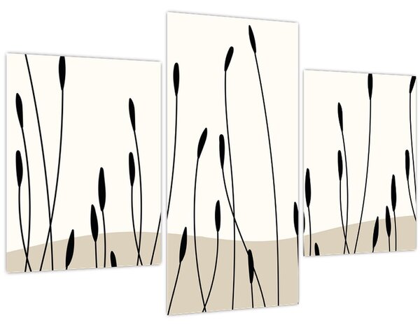 Kép - Grafikus rét N⁰3 (90x60 cm)