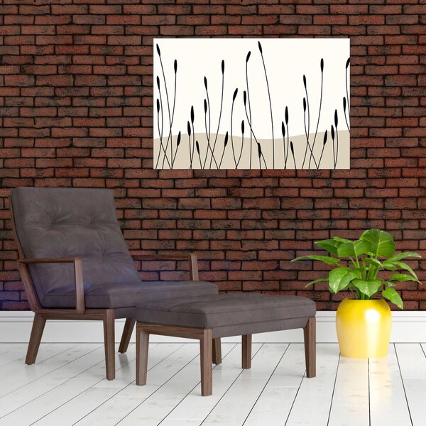 Kép - Grafikus rét N⁰3 (90x60 cm)