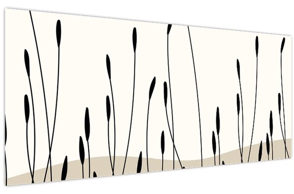 Kép - Grafikus rét N⁰3 (120x50 cm)