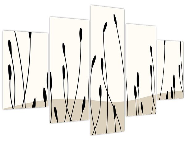 Kép - Grafikus rét N⁰3 (150x105 cm)