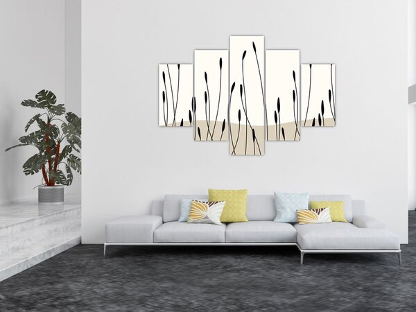 Kép - Grafikus rét N⁰3 (150x105 cm)