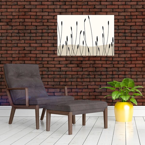 Kép - Grafikus rét N⁰3 (70x50 cm)