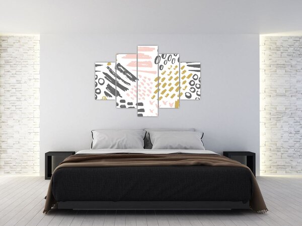 Kép - Absztrakt stroke-ok (150x105 cm)