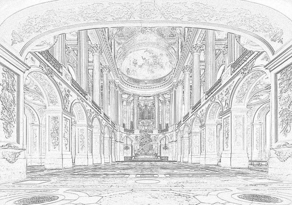 Fotótapéta - Versailles-i nagyterem (152,5x104 cm)