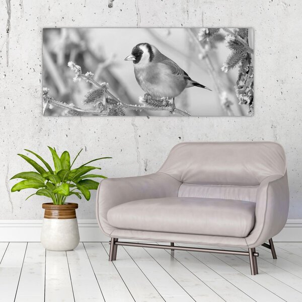 Kép - Egy madár télen (120x50 cm)