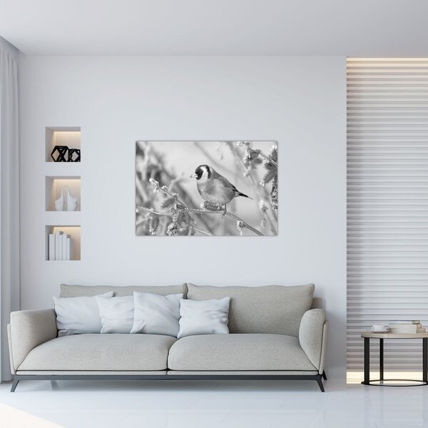 Kép - Egy madár télen (90x60 cm)