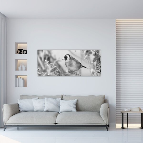 Kép - Egy madár télen (120x50 cm)