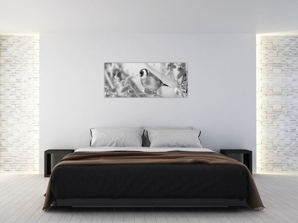 Kép - Egy madár télen (120x50 cm)