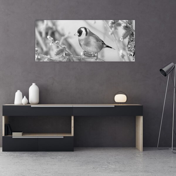 Kép - Egy madár télen (120x50 cm)