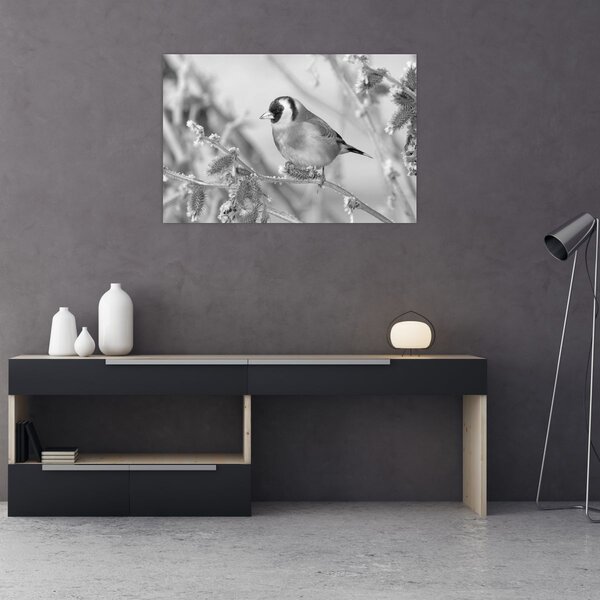 Kép - Egy madár télen (90x60 cm)