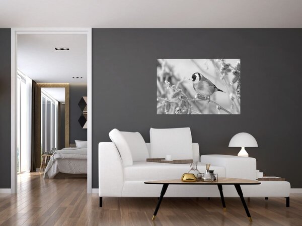 Kép - Egy madár télen (90x60 cm)