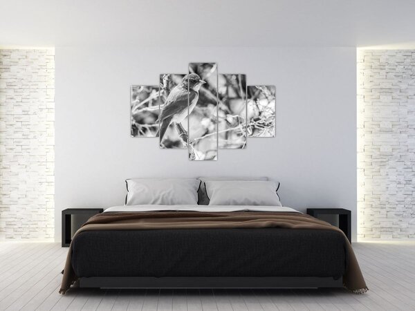 Kép - Kék madár télen (150x105 cm)
