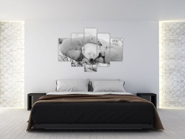 Kép - Jegesmedvék (150x105 cm)