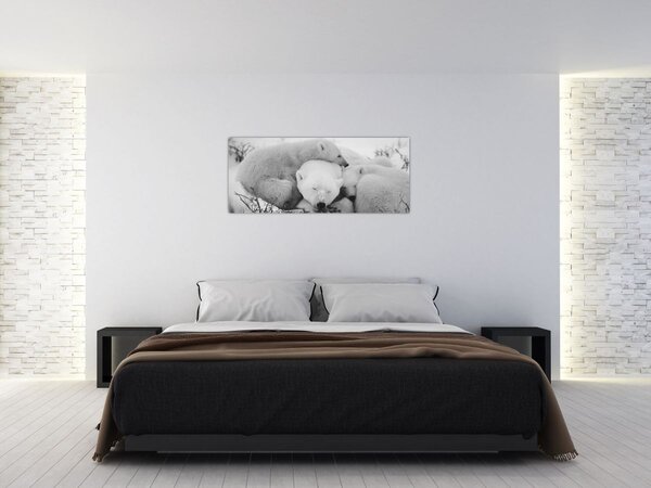 Kép - Jegesmedvék (120x50 cm)