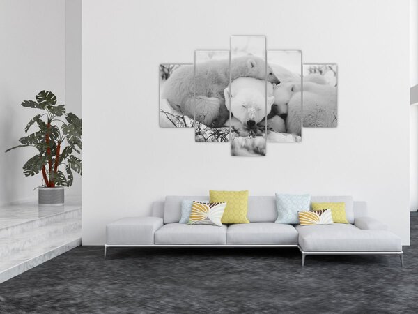 Kép - Jegesmedvék (150x105 cm)