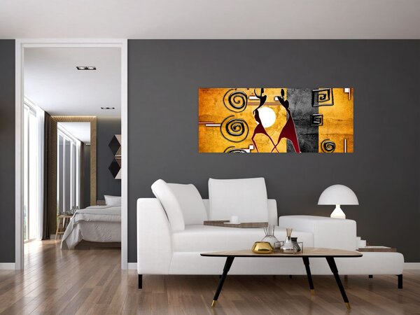 Kép - Ősi festészet (120x50 cm)