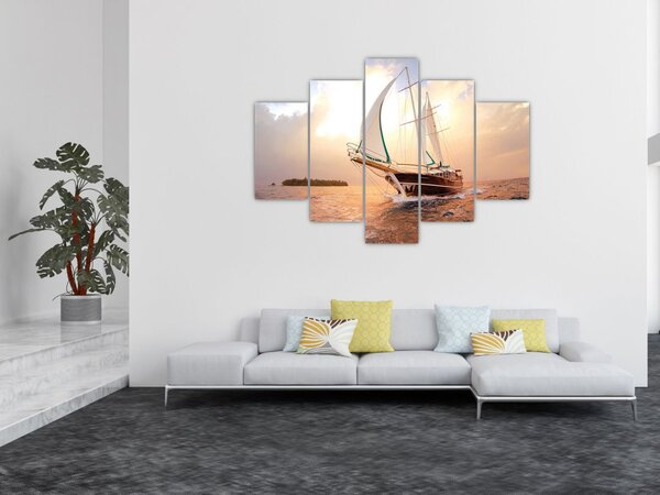 Jacht képe (150x105 cm)
