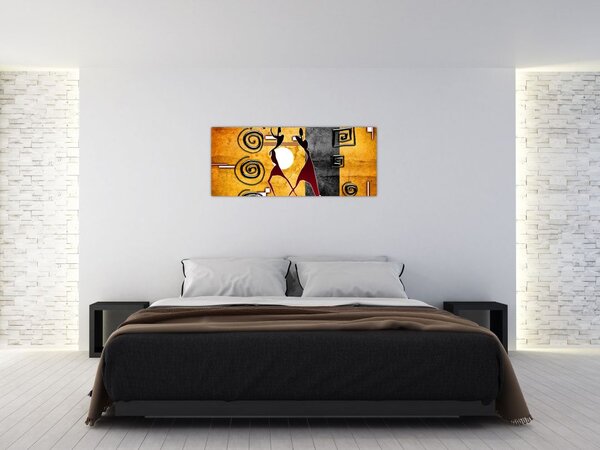 Kép - Ősi festészet (120x50 cm)