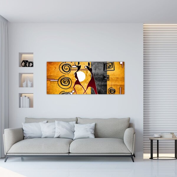Kép - Ősi festészet (120x50 cm)