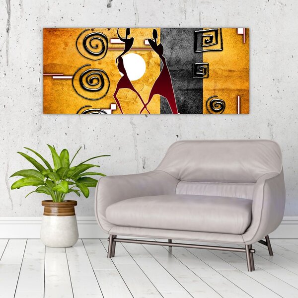 Kép - Ősi festészet (120x50 cm)