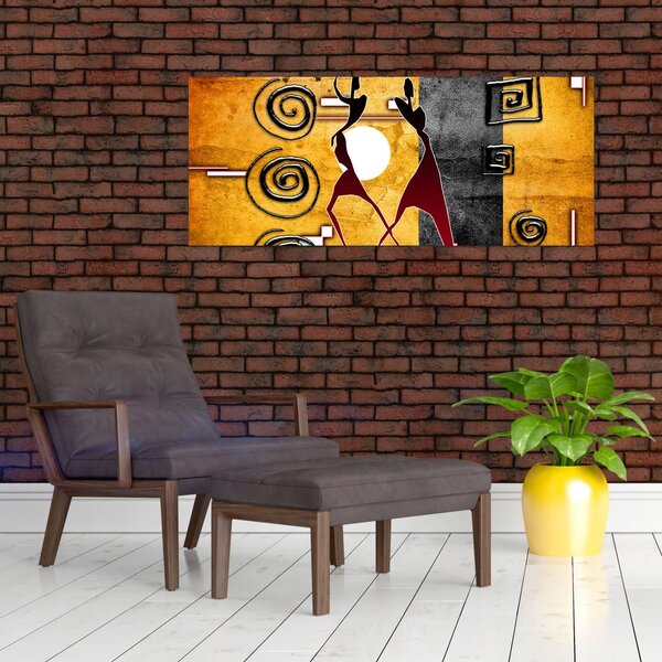 Kép - Ősi festészet (120x50 cm)