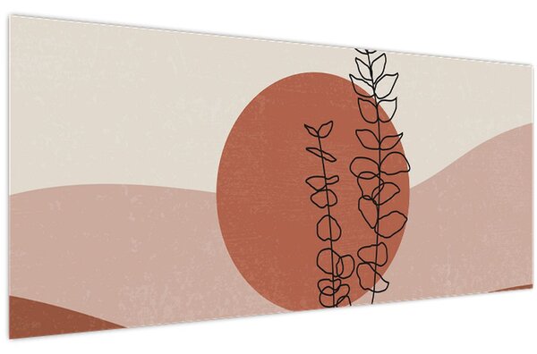 Kép - Boho levelek N⁰1 (120x50 cm)