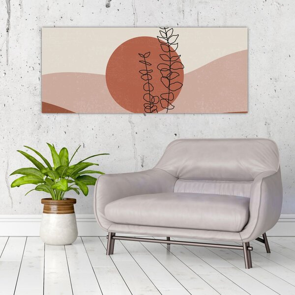 Kép - Boho levelek N⁰1 (120x50 cm)
