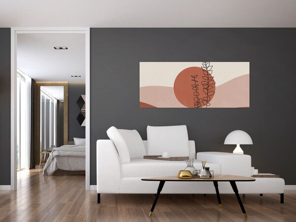 Kép - Boho levelek N⁰1 (120x50 cm)