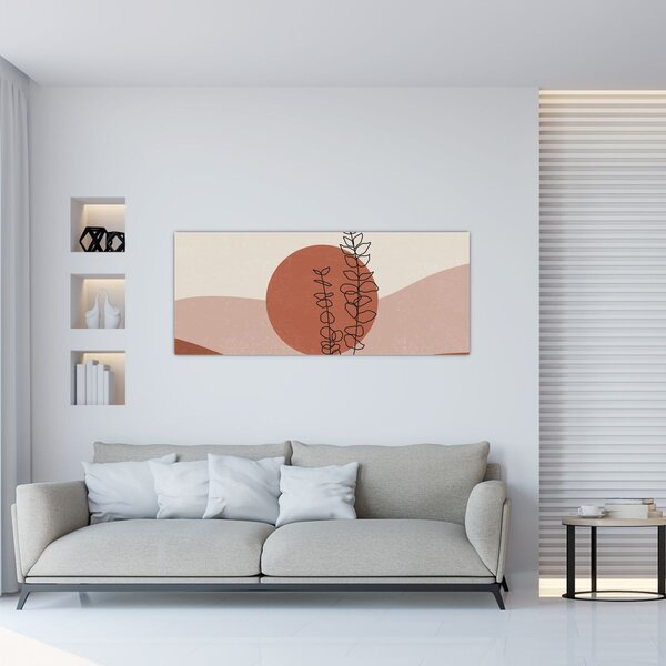 Kép - Boho levelek N⁰1 (120x50 cm)