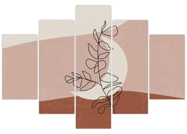Kép - Boho levelek N⁰2 (150x105 cm)