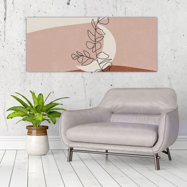 Kép - Boho levelek N⁰2 (120x50 cm)