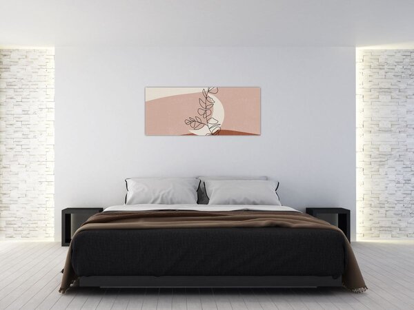 Kép - Boho levelek N⁰2 (120x50 cm)