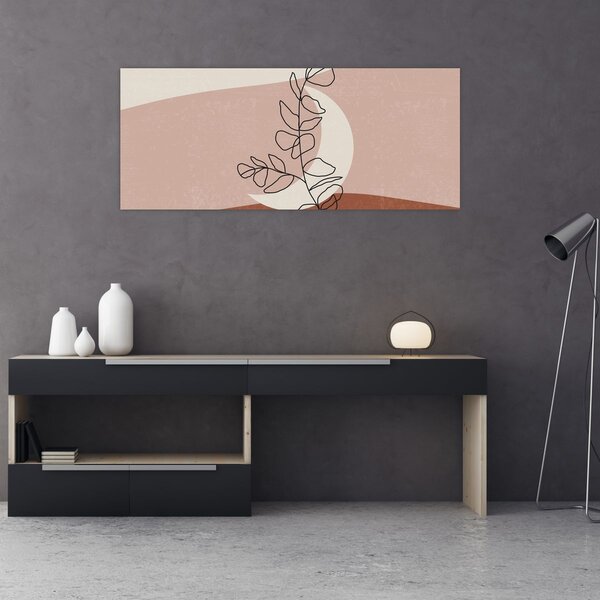 Kép - Boho levelek N⁰2 (120x50 cm)