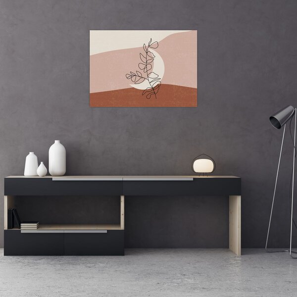 Kép - Boho levelek N⁰2 (70x50 cm)