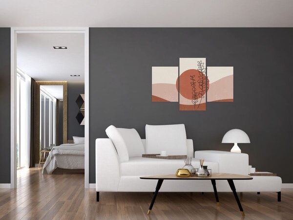 Kép - Boho levelek N⁰1 (90x60 cm)