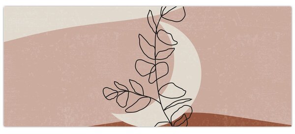 Kép - Boho levelek N⁰2 (120x50 cm)