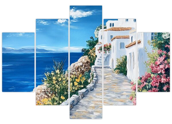 Kép - Sikátor a tenger mellett (150x105 cm)