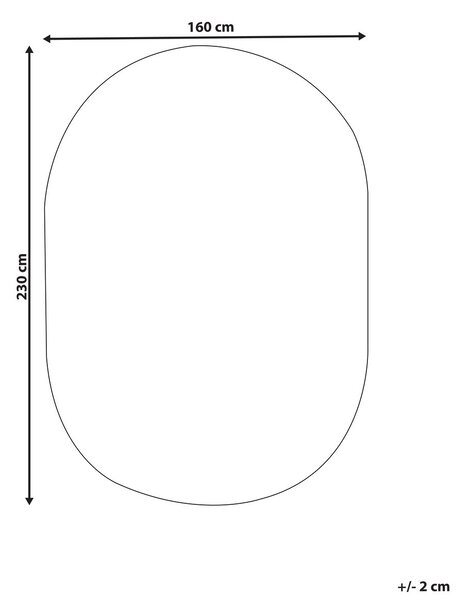 Shaggy szőnyeg DEMRE Bézs 160 x 230 cm