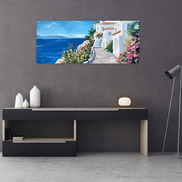 Kép - Sikátor a tenger mellett (120x50 cm)