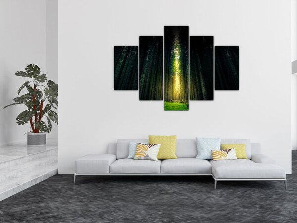 Sötét erdő képe (150x105 cm)