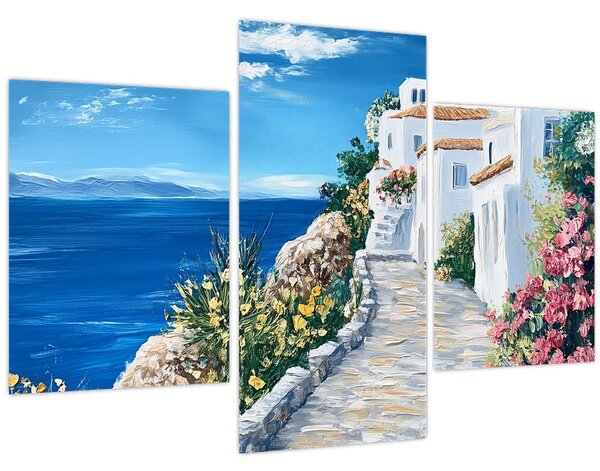 Kép - Sikátor a tenger mellett (90x60 cm)