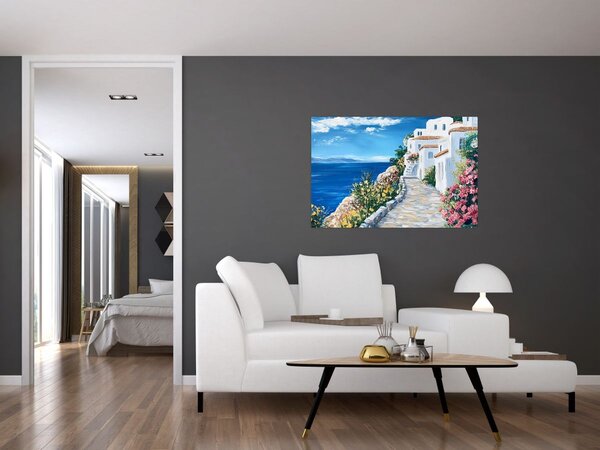 Kép - Sikátor a tenger mellett (90x60 cm)