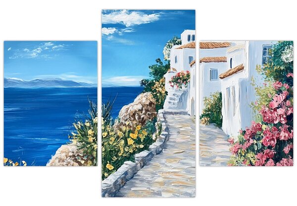 Kép - Sikátor a tenger mellett (90x60 cm)