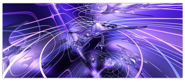A technikai absztrakció képe (120x50 cm)