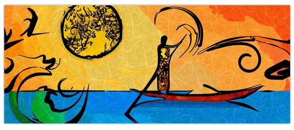 Egy ősi festmény képe (120x50 cm)